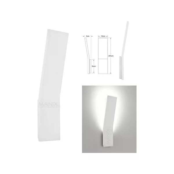 Modern Forms Lámpara De Pared Led Modern Forms Blanca Ws-11511 Interiores Color Blanco