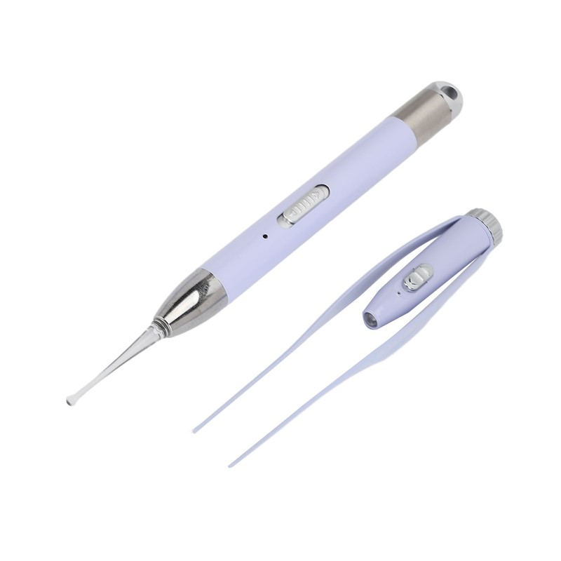 Ear Wax Spoon Tweezer USB Rechargeable Ear Cleaner Earpick with