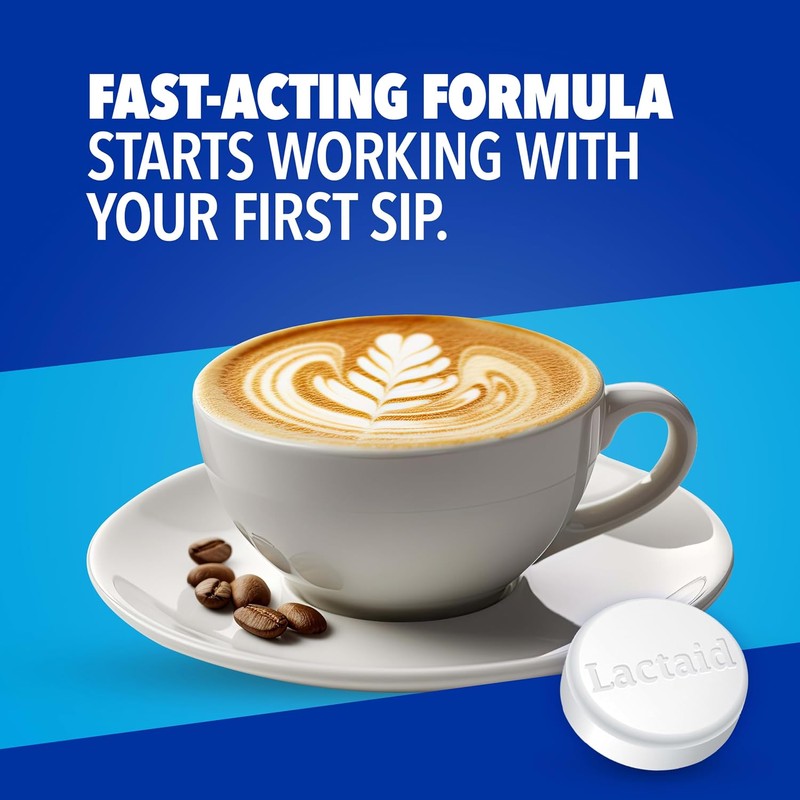 Lactaid Fast Act Lactose Intolerance Relief Chewables with Natural Lactase