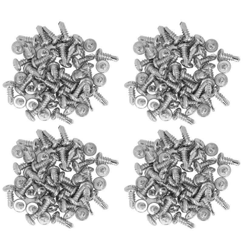200PCS Self Drilling Screws 304 Stainless Steel Round Head Drill