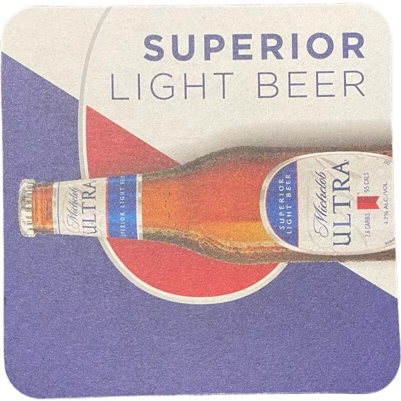 Michelob Ultra Superior Light Beer Coasters | Set of Twenty