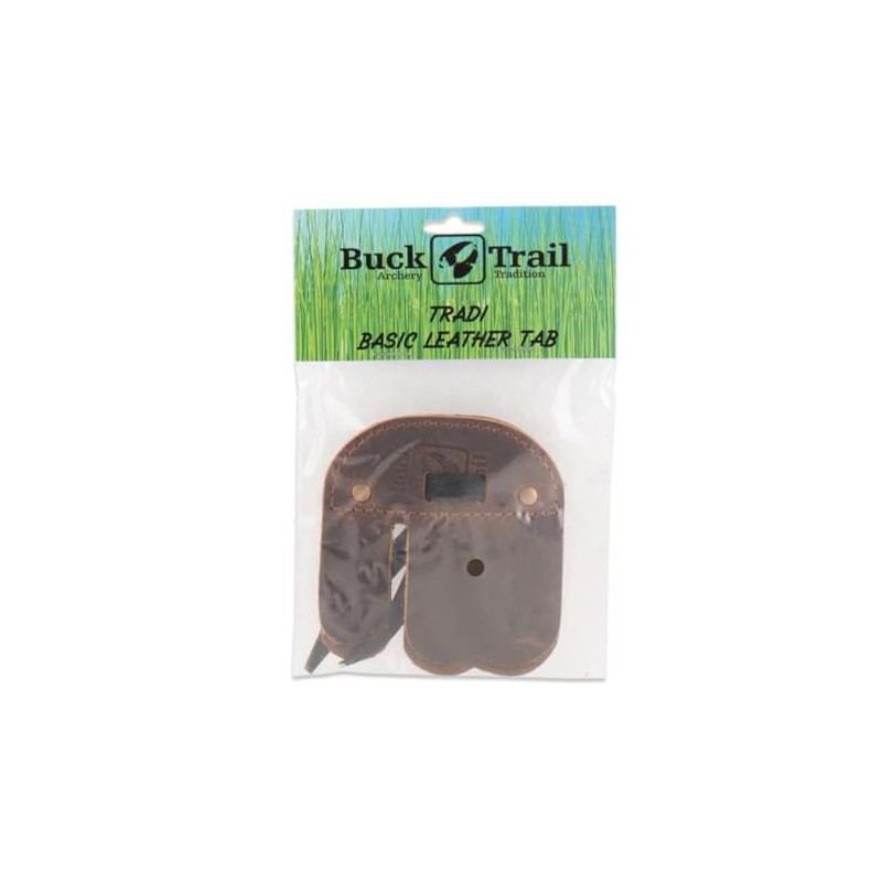 BUCK TRAIL TRADI ARCHERY Traditional leather fing tab. Finger Protection.