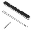 1 Pair of Stainless Steel Chopsticks, Reusable Metal Chopsticks, Stainless