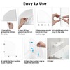 Daily Treasures 2Pcs Removable 10.6"x10.6" Large Shower Splash Guard with