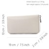 modamoda de - Silver P02 Italian Women's Wallet Real Leather