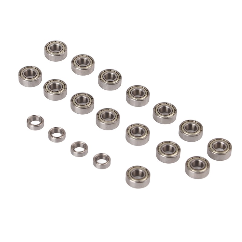 19Pcs Sealed Bearing Kit RC Car Metal Wheel Bearings for
