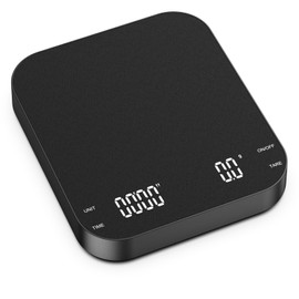 LOFICOPER Coffee Scale with Timer, 3kg/0.1g High Precision Espresso Scale, Rechargeable Digital Kitchen Scale for Pour Over Drip Coffee, with High LED Display,Auto Tare, Measures in g/oz/ml