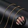 6 Strips 3D Nail Art Chains Nails Chain Charms Metallic