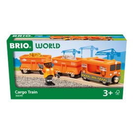 BRIO World Cargo Train for Kids Age 3 Years Up - Wooden Railway Sets and Accessories