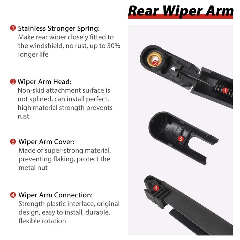 Limpiaparabrisas Trasero para brazo y Blade Set para Oe: 85241