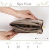 HIRAMEKI. Morris L-Shaped Zipper Long Wallet, Cowhide Leather, Embossed William