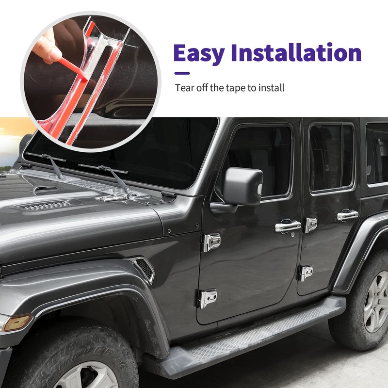 SQQP 24PCS Full Set Exterior Decoration Trim Kit Fit for