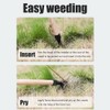 Steel Weed Puller Remover Plant Roots 4 Stainless Steel Claws