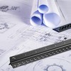 Architectural Scale Ruler,12" Aluminum Architect Scale,Triangular Ruler for Architects, Machinist,