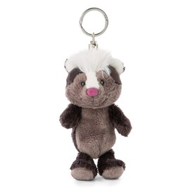 NICI Key Fob Skunk Chiala Skunk 10 cm - Cuddly Toy Pendant with Key Ring for Lanyard, Key Ring, Key Holder & Key Chain - Bag Pendant Forest Friends