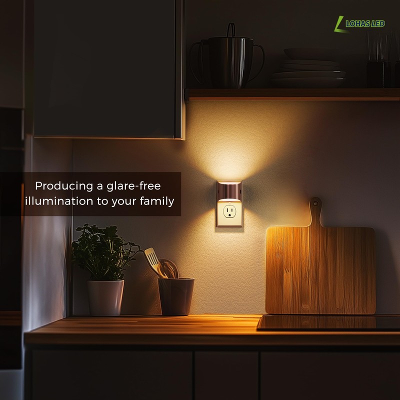 L LOHAS LED Night Lights Plug into Wall, Dimmable Night