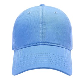 Fia Direct Men's Women's Baseball Caps, Unisex 100% Cotton Adjustable Baseball Caps Summer Sun Hats (UK, Alpha, One Size, Sky Blue)
