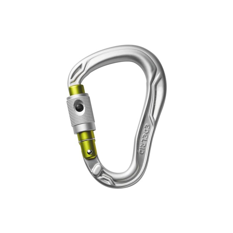 EDELRID Unisex - Adult HMS Bullet PermaLock Carabiner, Silver, One