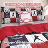 Tasselily 6 Pcs Baseball Bedding Sets Sports Full Comforter Set