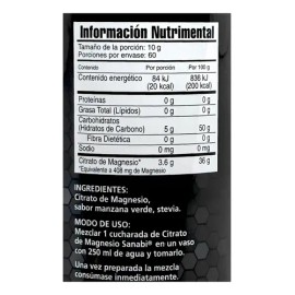 Citrato De Magnesio 600 G Manzana Verde Sanabi                                                                                                        