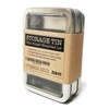 Rectangular Metal Storage Tin Box with Windowed Hinged Lid -