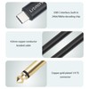 Lrbners 6.6FT(2M) USB-C to Dual 6.35mm TS Male Cable -