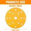 KONGMING Sandpaper 150 mm Velcro Pack of 60 15 Hole