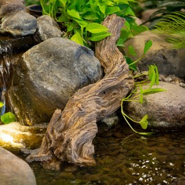 Aquascape Faux Driftwood Decorative Accent – Realistic 35 inch Deocrative Accent for Ponds, Gardens, Aquariums, Terrariums, and Landscaping, 78277