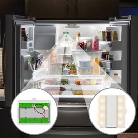 WISINY W11043011 Refrigerator LED Light Board for Kenmore Maytag Amana IKEA Whirlpool Refrigerators LED Light with Cover Replace W10866538 Q184G2