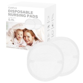 Disposable Nursing Pads for Breastfeeding Absorbent, Breastfeeding Pads for Leaking Milk Nipple Pads Thin & Dry Breast Pads with Leak-Proof Design-150Count Soft & BPA-Free