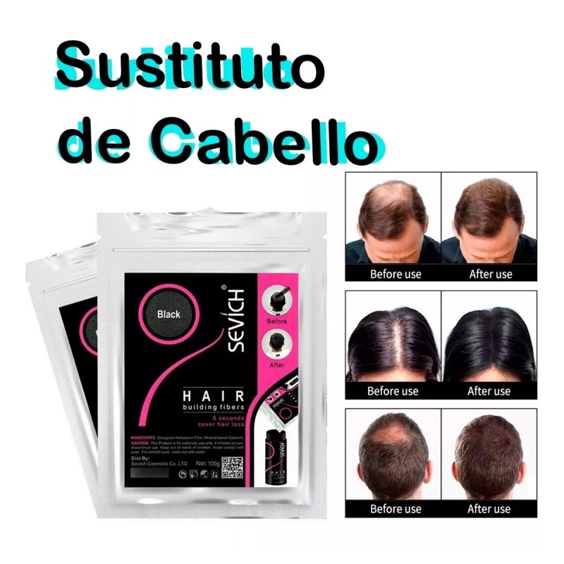 Sevich Micro Fibras Naturales 100g Café Oscuro 2 Pza Full