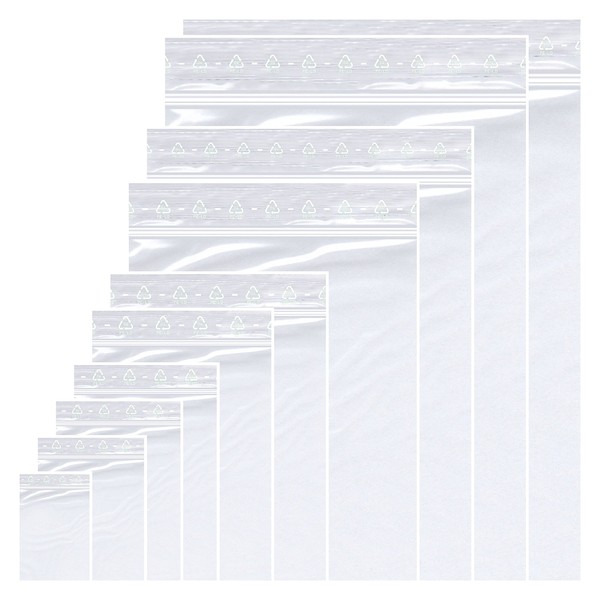 Pack of 100 Ziplock Bags 20 x 30 cm Large