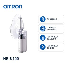 OMRON MicroAir NE-U100 – Nebulizador Portátil Compacto y Silencioso para Tratamientos Respiratorios
