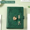 CAGIE Diary with Lock for Girls Heart Shaped Lock Diary