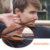 Yls Archery Slide-On Kisser Button Black with Copper Anchor Clips