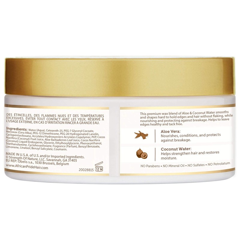 African Pride Moisture Miracle Maximum Hold Edge & Hair Styling
