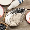 Silver Plated Porcelain Oyster Serving Bowl – 48 oz Capacity,