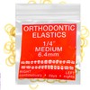 Amber Latex100 counts, Intraoral Elastic Bands Orthodontic Elastics Dental Rubber