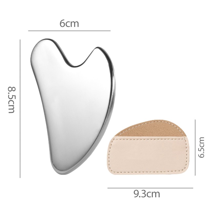 MUNSKT Stainless Steel Gua Sha Massage Tool, Facial Massage Tool,