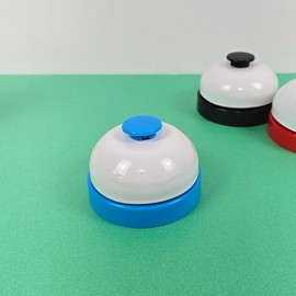 Colorful Table Bell for Halli Galli Board Game Quiz Black 5ea