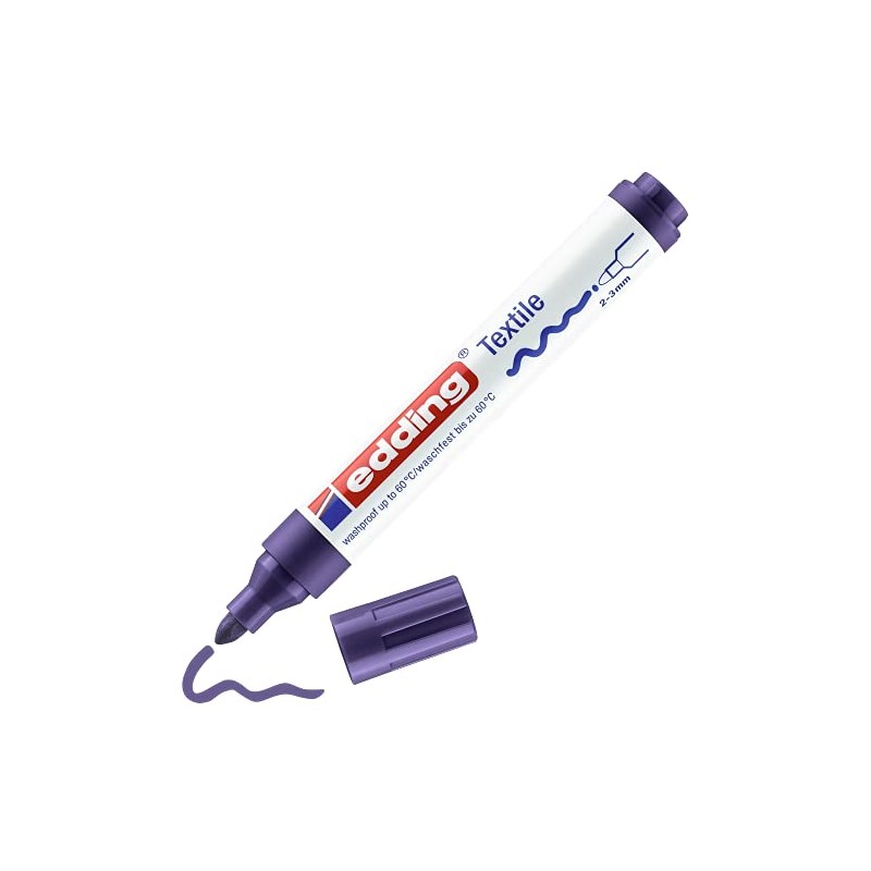 Edding 4500 Textile Markers - Purple - 1 Pen -