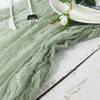 Tableclothsfactory 10FT Gauze Table Runner Cheesecloth Fabric for Wedding Arch,