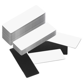 PATIKIL Dry Erase Magnetic Labels, 100 Pcs Magnets Labels Stickers Name Tags for Locker Toolbox Shelving Refrigerator Whiteboard Classroom Office, White, 3"x1"