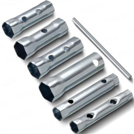 SABLUE 7-Pcs Dual-Ended Spark Plug Socket Wrench Set - Extended Reach & Deep Socket Options for Automotive, Plumbing & More S0002