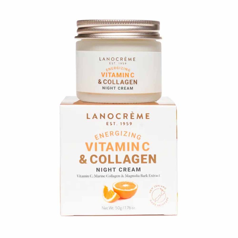 Lanocreme-Energizing Vitamin C & Collagen Night Cream 50g