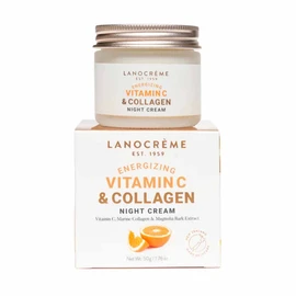 Lanocreme-Energizing Vitamin C & Collagen Night Cream 50g