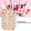 Crystal Makeup Brush Holder European Style Rounded Crystal Glass Cosmetic