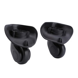 Akozon 1 Pair Universal Heavy Duty PVC Castors Office Chair Swivel Travel Case Abrasion Resistant Floor Protection Hardwood Floor Standard, Default