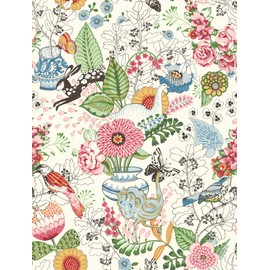 A-Street Prints 2821-12801 Whimsy Multicolor Fauna Wallpaper