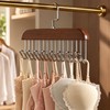 Wooden Multi-Hook Hanger for Bras, Tank Tops & Camisoles –
